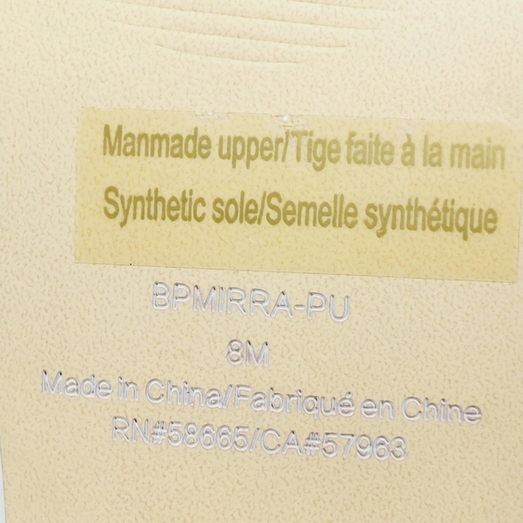 BP Mirra Square Toe Heeled Slide Sandals M306 - Picture 11 of 13